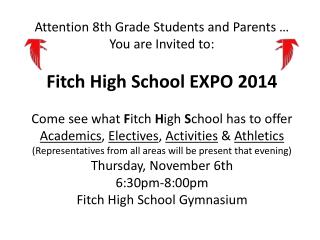 HS Expo 2014 invite