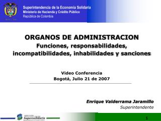 ORGANOS DE ADMINISTRACION