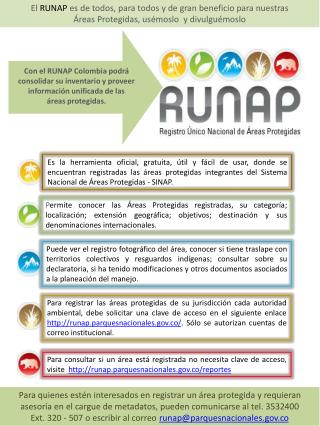 Con el RUNAP Colombia podrá consolidar su inventario y proveer información unificada de las