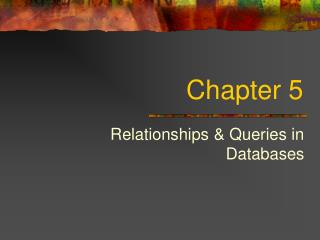Chapter 5