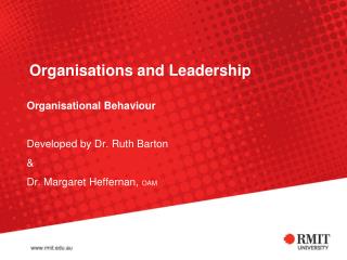 Organisations and Leadership