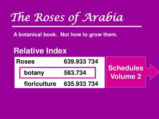 The Roses of Arabia