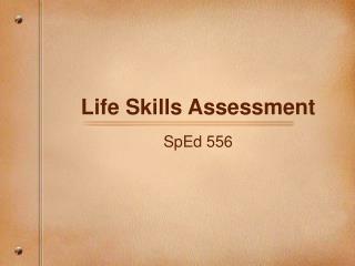 Life Skills Assessment