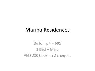 Marina Residences