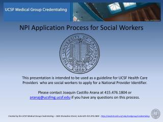 NPI Application Process for Social Workers