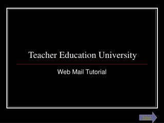 Teacher Education University