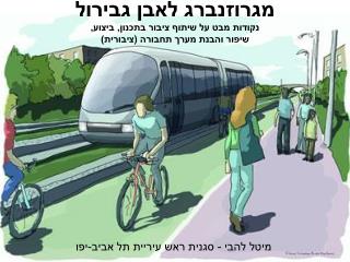 מגרוזנברג לאבן גבירול נקודות מבט על שיתוף ציבור בתכנון, ביצוע, שיפור והבנת מערך תחבורה (ציבורית)