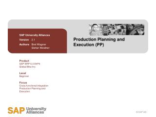Production Planning and Execution (PP)