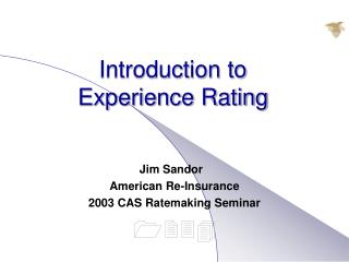 Introduction to Experience Rating