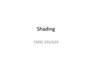 Shading