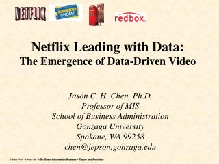 Netflix Leading with Data: The Emergence of Data-Driven Video