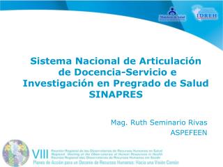 Mag. Ruth Seminario Rivas ASPEFEEN