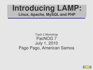 Introducing LAMP: Linux, Apache, MySQL and PHP