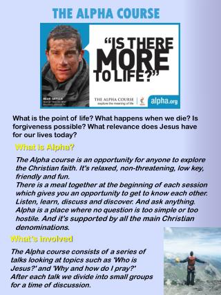 THE ALPHA COURSE