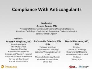 Compliance With Anticoagulants