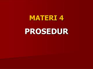 MATERI 4