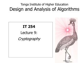 Tonga Institute of Higher Education Design and Analysis of Algorithms