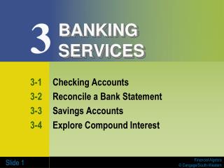 BANKING SERVICES