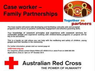 Case worker – Family Partnerships