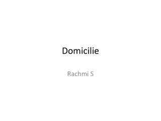 Domicilie