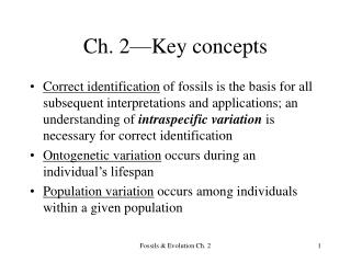 Ch. 2—Key concepts