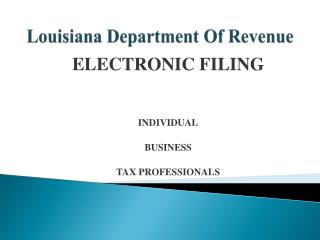 Louisiana Department Of Revenue