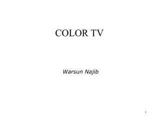 COLOR TV