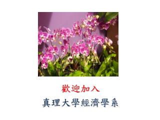 歡迎加入 真理 大學經濟學系