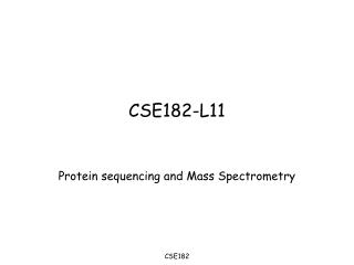 CSE182-L11