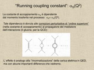 La costante di accoppiamento a S è dipendente
