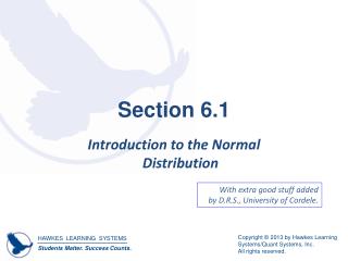 Section 6.1
