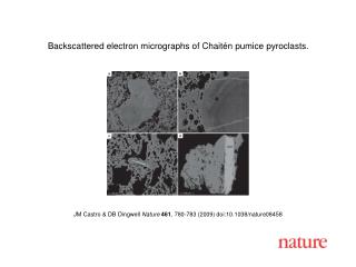 JM Castro &amp; DB Dingwell Nature 461 , 780 - 783 (2009) doi:10.1038/nature08 458