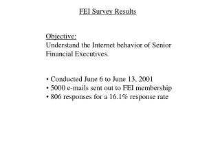 FEI Survey Results