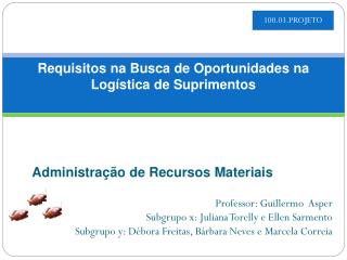 Administração de Recursos Materiais Professor: Guillermo Asper