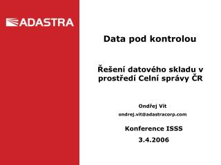 Data pod kontrolou