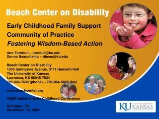 Early Childhood Family Support Community of Practice Fostering Wisdom-Based Action