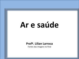 Ar e saúde