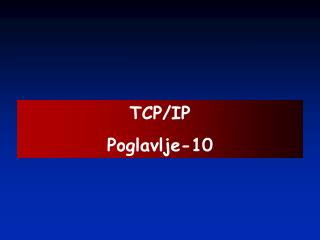 TCP/IP Poglavlje-10