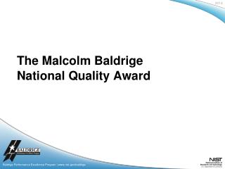 Baldrige Performance Excellence Program | nist/baldrige