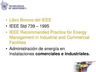 Libro Bronce del IEEE IEEE Std 739 – 1995