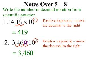 Notes Over 5 – 8