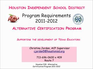 Program Requirements 2011-2012