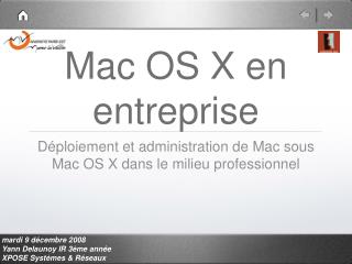 Mac OS X en entreprise