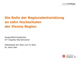 projekt UniRegio