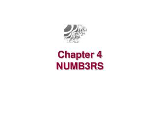 Chapter 4 NUMB3RS