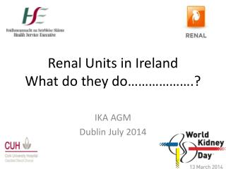 Renal Units in Ireland What do they do……………….?