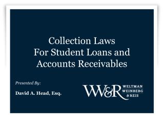 Collection Laws For Student Loans and Accounts Receivables