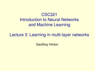 Geoffrey Hinton