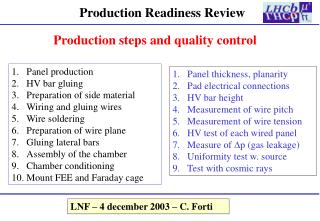 Production Readiness Review