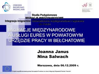 MIGRACJE MIĘDZYNARODOWE A USŁUGI EURES W POWIATOWYM URZĘDZIE PRACY W BEŁCHATOWIE